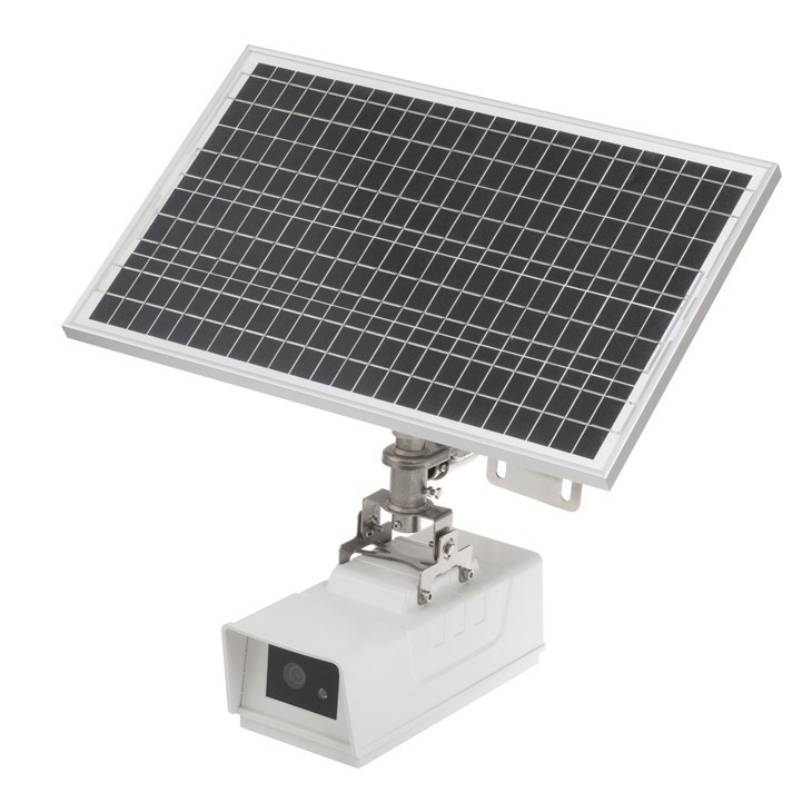 Power transmission solar wireless night vision AI camera
