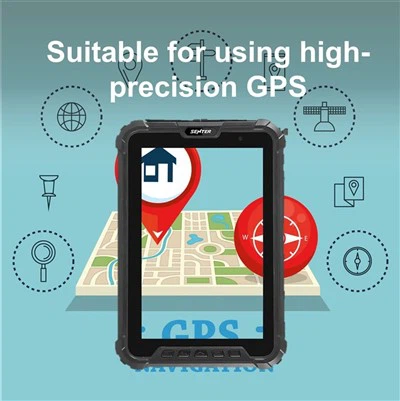 Tablet robusto de 8 polegadas com GPS de alta precisão